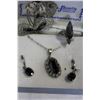 Image 1 : STERLING AND ALASKA BLACK DIAMOND JEWELRY
