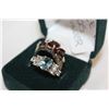 Image 1 : TWO STERLING AND PRECIOUS STONE ESTATE RINGS