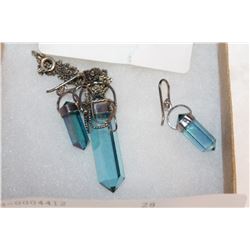 STERLING NECKLACE AND EARRING SET