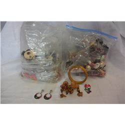TWO LARGE BAGS OF JEWELLRY