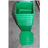 Image 1 : LOT OF NEW LIDDED GREEN WASTE BINS