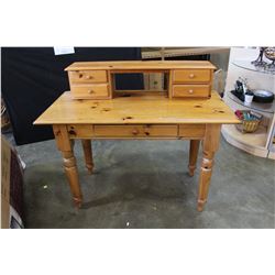 PINE DESK WITH GALLERY
