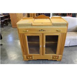 VINTAGE RETRO GLASSDOOR SERVING CABINET