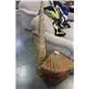 Image 1 : WICKER HAMPER AND DECORATIE CANE