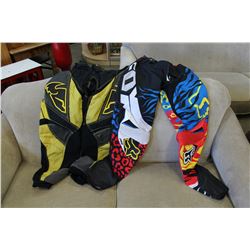 2 PAIRS OF DIRTBIKE RACING PANTS