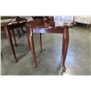 Image 2 : PAIR OF MAHOGANY FINISH QUEEN ANNE ENDTABLES