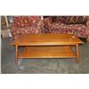 Image 1 : TWO TIER MAPLE COFFEE TABLE