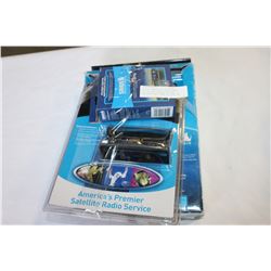 SIRIUS SATELLITE RADIO EASY ALL IN ONE SATELLITE RADIO SOLUTION AND HOME KIT AND FM DIRECT ADAPTER