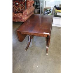 WALNUT DROPLEAF DINING TABLE