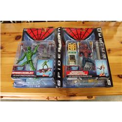 FOUR NEW IN BOX SPIDERMAN FIGURES