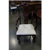 Image 2 : MAHOGANY FINISH DINING TABLE WITH FOUR CHAIRS