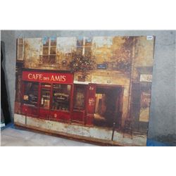 LARGE CANVAS CAFE PRINT