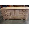 Image 1 : MAPLE FINISH DRESSER WITH MIRROR