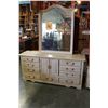 Image 2 : MAPLE FINISH DRESSER WITH MIRROR