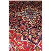 Image 2 : NEW 100% WOOL MAHSHAD HAND KNOTTED PERSIAN AREA CARPET, 3X2 METER RED/ BLUE. 45-50 KNOTS SQ. CM