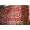 Image 1 : NEW 100% WOOL ESFAHAN PERSIAN AREA CARPET, RED/BLUE, SIZE 3.5X2.5 METER AREA CARPET, 45-50 KNOTS/ SQ