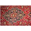 Image 2 : NEW 100% WOOL ESFAHAN PERSIAN AREA CARPET, RED/BLUE, SIZE 3.5X2.5 METER AREA CARPET, 45-50 KNOTS/ SQ