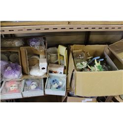 2 BOXES OF CHINA AND DOLLS AND FIGURES