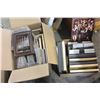 Image 1 : BOX OF SMALL CANVAS PICTURES AND BOX OF SMALL FRAMES