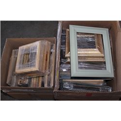 TWO BOXES OF SMALL PICTURE FRAMES