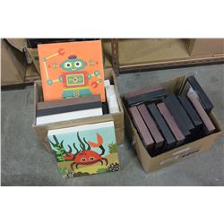 TWO BOXES OF PICTURE FRAMES