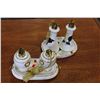 Image 1 : 2 ITALIAN PORCELAIN PERFUME DRESSER SETS