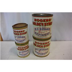 LOT OF ROGERS SUGAR TINS