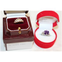 TWO ESTATE RINGS