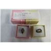 Image 1 : TWO STERLING RINGS AND MARCASITE RING