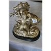 Image 1 : PAINTED STATUE HUNTER AND HORSE