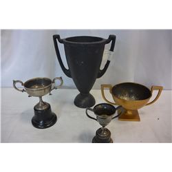 FOUR VINTAGE TROPHYS