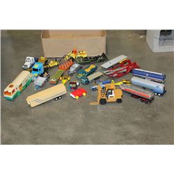 TRAY OF CARS AND TRAINS