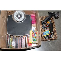 FLYSKY RC CONTROLLER AND RC BATTERIES AND CDS AND SCALE