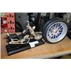 Image 2 : MOTORCYCLE CLOCK AND TIRE CLOCK
