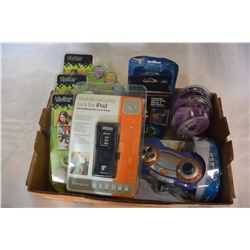 BOX OF NEW ASSORTED ELECTRONICS