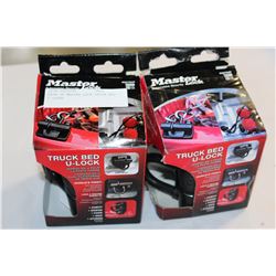 PAIR OF MASTER LOCK TRUCK BED U LOCKS