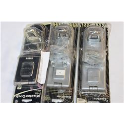 3 MASTER LOCK HIGH SECURITY HASPS