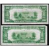 Image 2 : Lot of (2) 1929 $20 Federal Reserve Bank of New York National Currency Notes