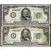 Image 1 : Lot of (2) 1928A $50 Federal Reserve Notes New York