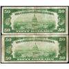 Image 2 : Lot of (2) 1928A $50 Federal Reserve Notes New York