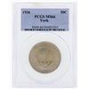 Image 1 : 1936 York Commemorative Half Dollar Coin PCGS MS66