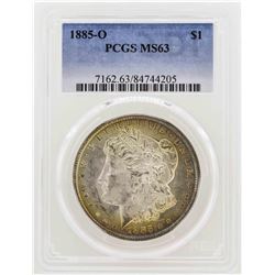 1885-O $1 Morgan Silver Dollar Coin PCGS MS63