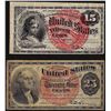 Image 1 : March 3, 1863 Fifteen & Twenty-Five Cents Fourth Issue Fractional Currency Notes