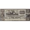 Image 1 : 1800's $3 Washington County Bank Maine Obsolete Bank Note