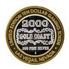 Image 2 : .999 Fine Silver Gold Coast Las Vegas $10 Casino Limted Edition Gaming Token