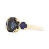 Image 2 : 14KT Yellow Gold Ladies 5.50ctw Blue Sapphire Ring