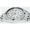 Image 6 : Rolex Mens Stainless Steel Ruby and Diamond Datejust Wristwatch