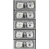 Image 1 : Lot of (5) 1935E $1 Silver Certificate Notes Choice Uncirculated