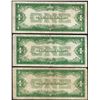 Image 2 : Lot of (3) 1928 $1 Funnyback Silver Certificate Notes