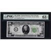 Image 1 : 1928B $20 Federal Reserve Note Chicago Light Green Seal Choice Uncirculated PMG